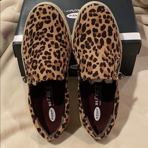 Brand New Dr Scholls Leopard print slides